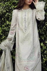 PS-11 RINNAH | 3PC Unstitched Suit Embroidered Festive Lawn By Qalamkar