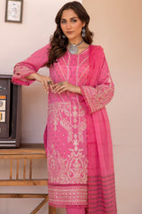 MS-632 | 3PC Unstitched Embroidered Banarsi Lawn Missouri By Johra