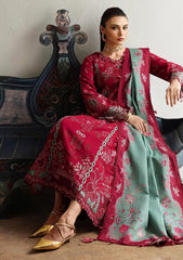3-PC Unstitched Linen Embroidered Qline By Qalamkar | ROOHI
