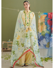 3-PC Unstitched Digital Prints Coco By Zara Shahjahan | Ayla-8A