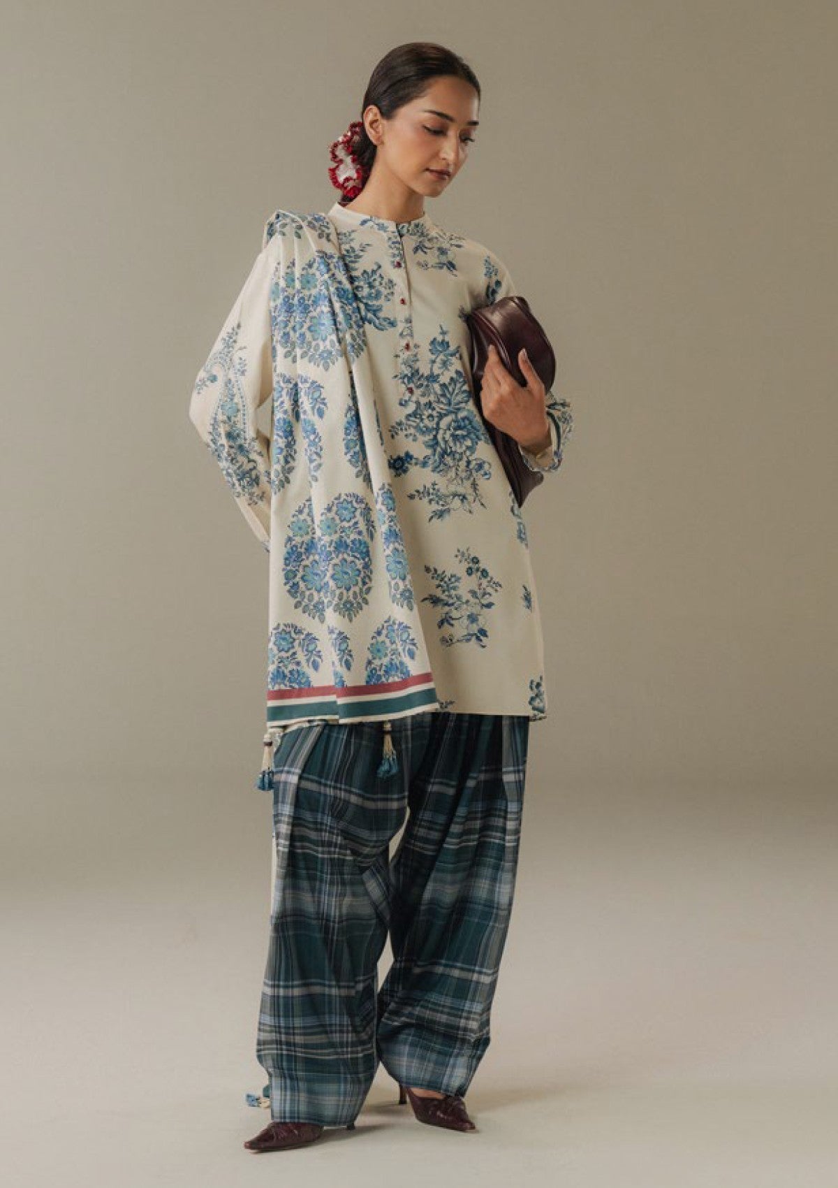 3-PC Unstitched Digital printed Linen Amber Days By Zara Shahjahan | 6A