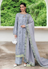 3-PC Unstitched Linen Embroidered Qline By Qalamkar | SAAHIL