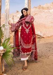 Calah (A) | 3PC Unstitched Lawn Siraa By Sadaf Fawad Khan