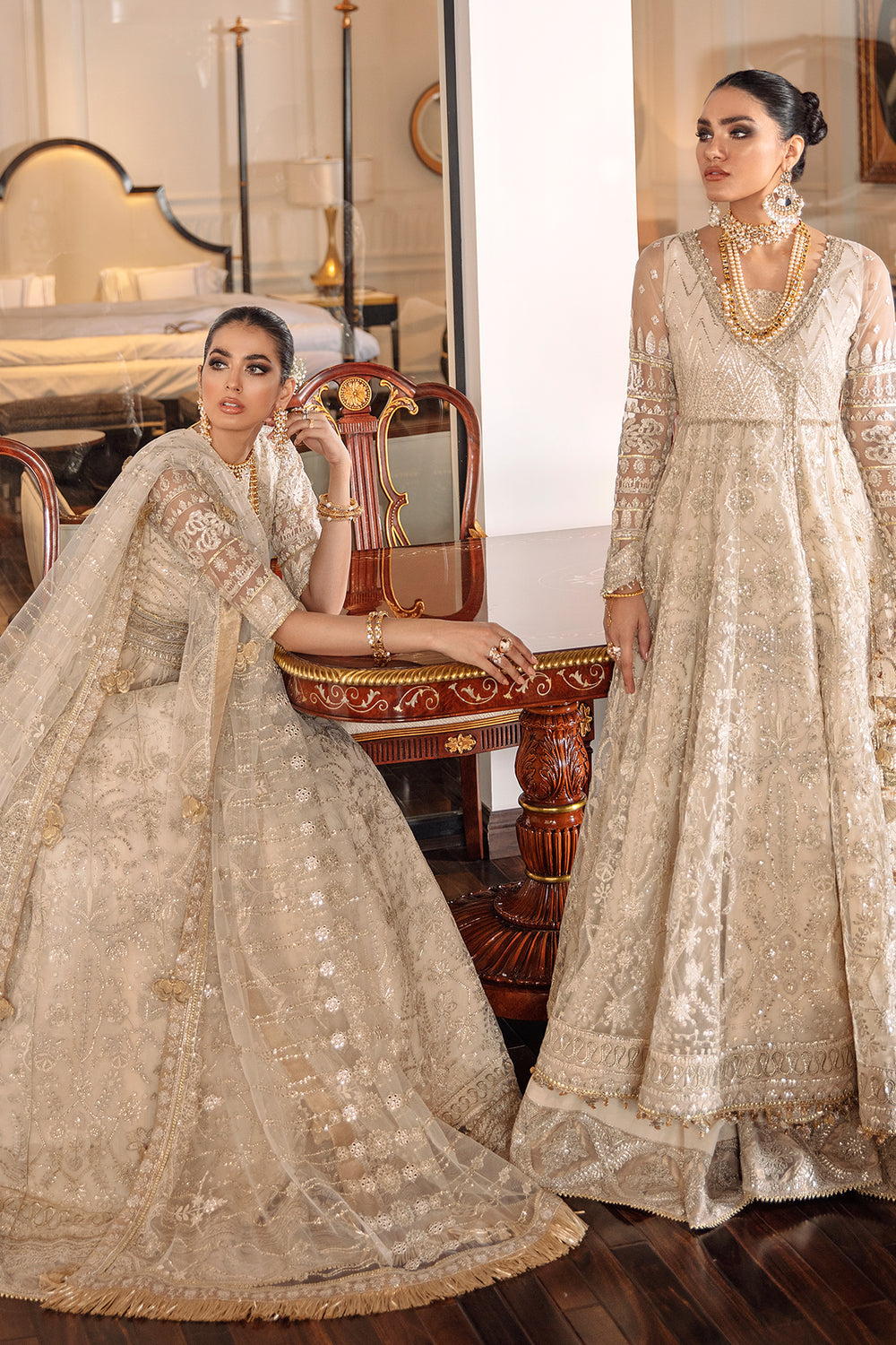 3-PC Unstitched Embroidered Chiffon By Baroque | CH09-05