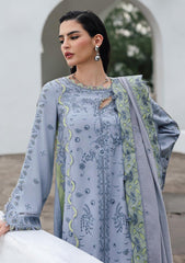 3-PC Unstitched Linen Embroidered Qline By Qalamkar | SAAHIL