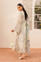 3-PC Unstitched Embroiderd Lawn By Baroque | UF-4396