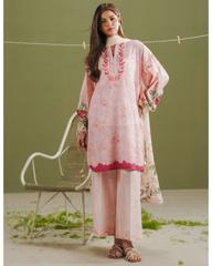 3-PC Unstitched Digital Prints Coco By Zara Shahjahan | Ayla-8B