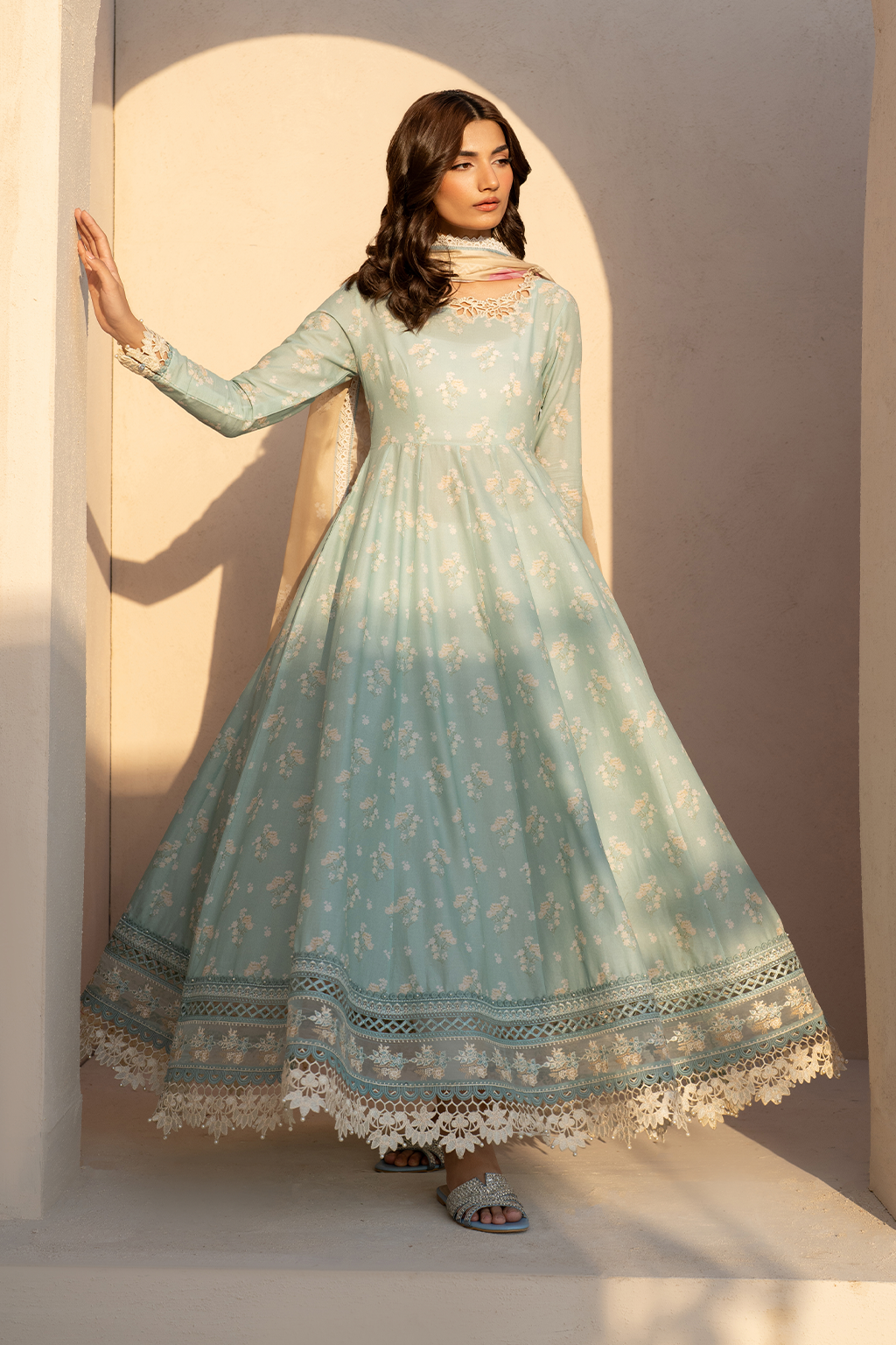 Unstitched 3-PC Embroidered Festive Lawn Eid Edit By Iznik EFL-06