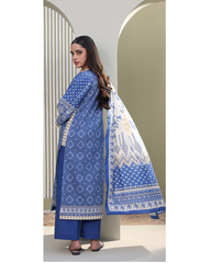 3-PC unstitched Printed Lawn By Zellbury | 0389