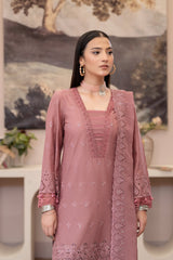 3-PC Unstitched Lawn Embroidered Shirt Crinkle Embroidered Dupatta By Wania | WL-446