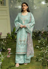 3-PC Unstitched Embroidered Luxury Lawn By Elaf | ELQ-6B