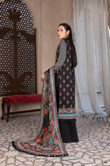 3-PC Unstitched Airjet Printed Lawn Bamber Crinkle Dupatta Rang e Bahar By Wania | WL-457