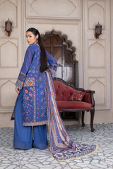 3-PC Unstitched Airjet Printed Lawn Bamber Crinkle Dupatta Rang e Bahar By Wania | WL-458