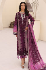 CN4-003 | 3PC Unstitched Embroidered Lawn Naranji By Charizma