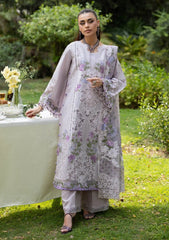 3-PC Unstitched Embroidered Luxury Lawn By Elaf | ELQ-4B