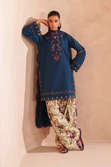 3-PC Unstitched Embroidered Exclusive Lawn By Iznik | UE-607