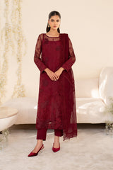 3-PC Unstitched Embroidered Jacquard Exclusive Formals by Iznik | UE-438