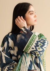 3-PC Unstitched Digital Printed Lawn Coco by Zara Shahjahan | SILA-6B