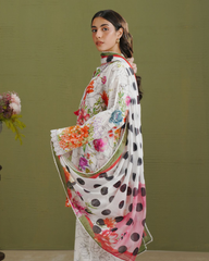 3-PC Unstitched Digital Prints Coco By Zara Shahjahan | Elix-9A