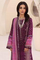 CN4-003 | 3PC Unstitched Embroidered Lawn Naranji By Charizma