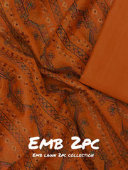 2-PC Unstitched Embroidered Lawn | Vol 3