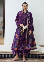 3-PC Unstitched Linen Embroidered Qline By Qalamkar | IRIS