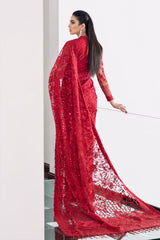 3-PC Unstitched Embroidered Chiffon By Baroque | CH09-06