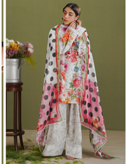 3-PC Unstitched Digital Prints Coco By Zara Shahjahan | Elix-9A