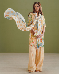 3-PC Unstitched Digital Prints Coco By Zara Shahjahan | Elix-9B