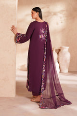 3-PC Unstitched Embroidered Textured EId Lawn By Iznik | EL-03