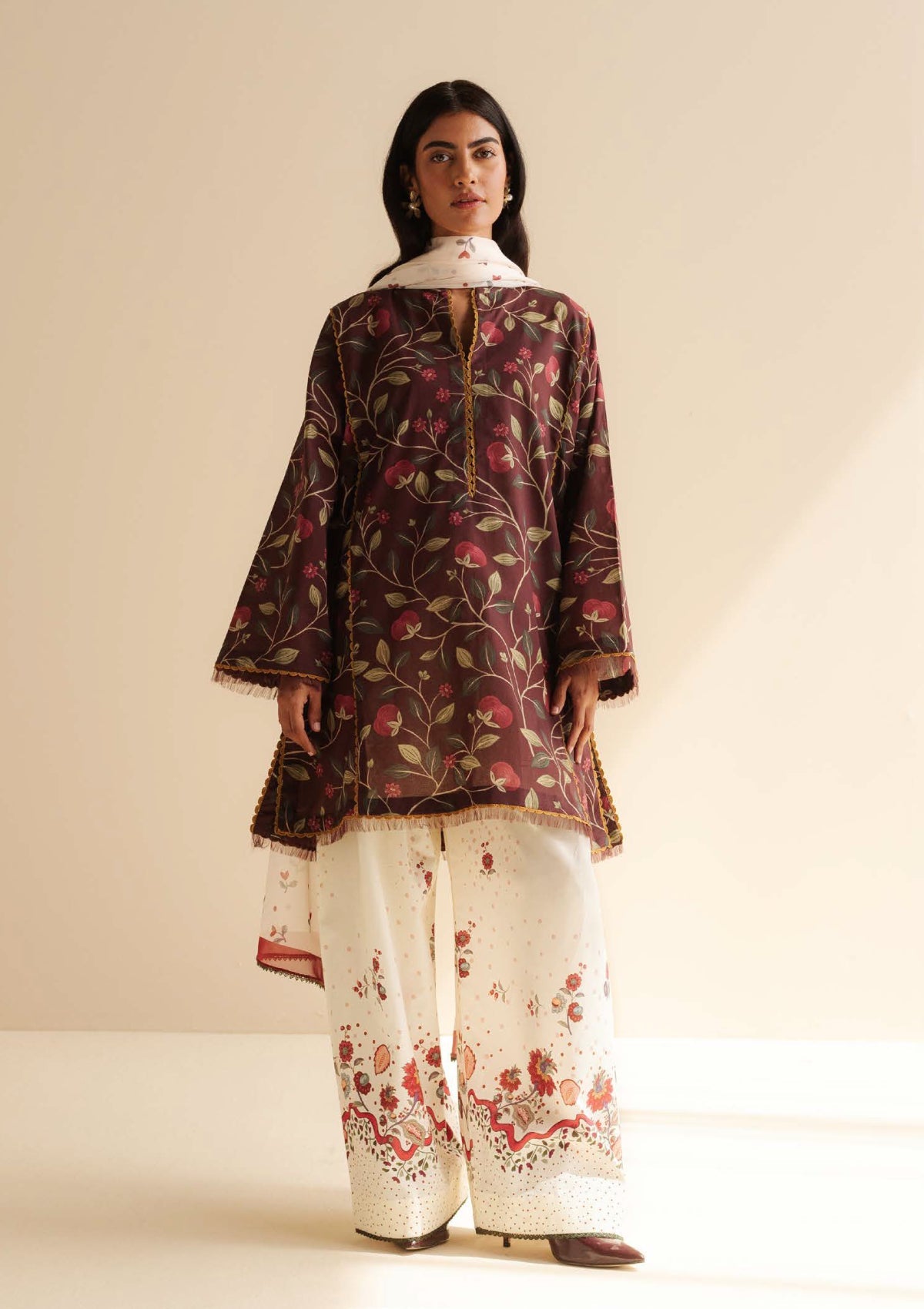 3-PC Unstitched Printed Lawn Coco By Zara Shahjahan | REY-7A
