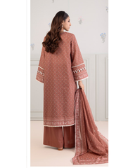 3-PC unstitched Printed Lawn By Zellbury | 0195