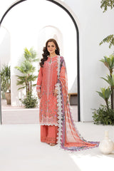 Unstitched 3-PC Embroidered Lawn Vital Collection By Sobia Nazir - VT25-4A