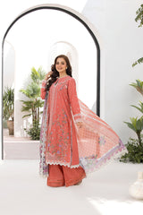 Unstitched 3-PC Embroidered Lawn Vital Collection By Sobia Nazir - VT25-4A