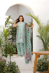 Unstitched 3-PC Embroidered Lawn Vital Collection By Sobia Nazir - VT25-4B
