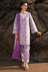 USE-9149 | 3Pc Unstitched Suit Embroidered lawn Summer 25 Drop II By Jazmin