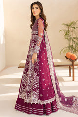 3-PC Unstitched Embroidered LU'ZELLA By Farasha | Merlot Dust