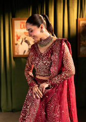 Formal Handwork Unstitched - 3 Piece Organza - Poly Net AMOUR By ELAF SERENADE