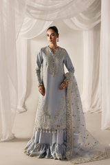 3-PC Unstitched Premium Raw Silk Embroidered Serein By Emaan Adeel | OPULENT OASIS