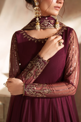 3-PC Unstitched Embroidered Net Chinon Chiffon By Iznik | CC-80