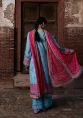 3-PC Unstitched Digital Printed Lawn Aangan By Kahf | SHABNAM