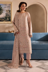 3-PC Unstitched Chiffon Embroidered Miraal by Emaan Adeel | NAIRA