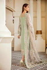 3-PC Unstitched Embroidered Chiffon Chantelle By Baroque | CH06-05