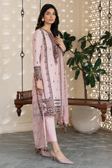 USE-9108 | 3Pc Unstitched Suit Embroidered lawn Summer 25 Drop II By Jazmin