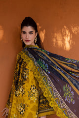 3-PC Unstitched Embroidered And Printed Viscose Gardenia by Nureh | NWG-87