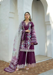 ETS-06B AZOTIC | 3PC Unstitched Suit Embroidered Lawn Signature By Elaf Premium