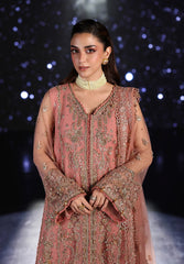 3-PC Unstitched Embroidered Organza Stardum Foirmals By Elaf Premium | ESH-05 BEYOND BEAUTY