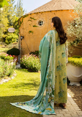 ELK-07A ALLURE | 3Pc Unstitched Suit Lawn Collection Prints Chikankari By Elaf Premium