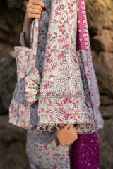 USE-9150 | 3Pc Unstitched Suit Embroidered lawn Summer 25 Drop II By Jazmin