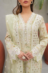 JK-01 EULALIA | 3Pc Unstitched Qline Lawn Collection By Qalamkar